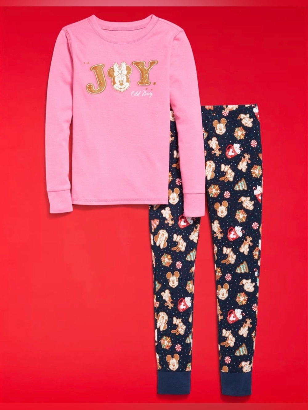 Old Navy x Disney Kids Snug-Fit Graphic Pajama Set (Size: 10)